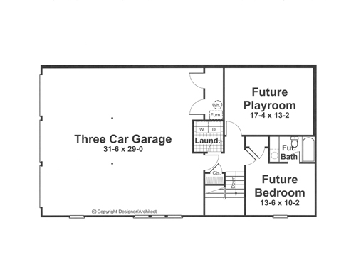 Lower Level image of SYCAMORE-B House Plan